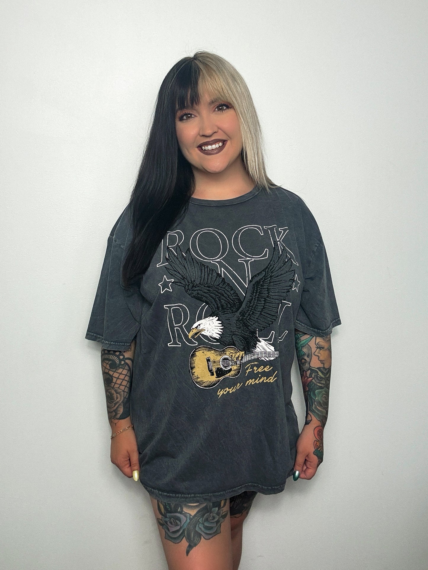 RockNRoll Eagle Tee : Oversized