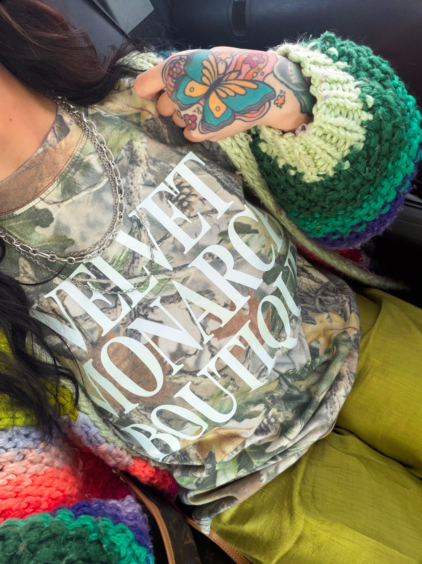 Velvet Monarch Light Camo Tee