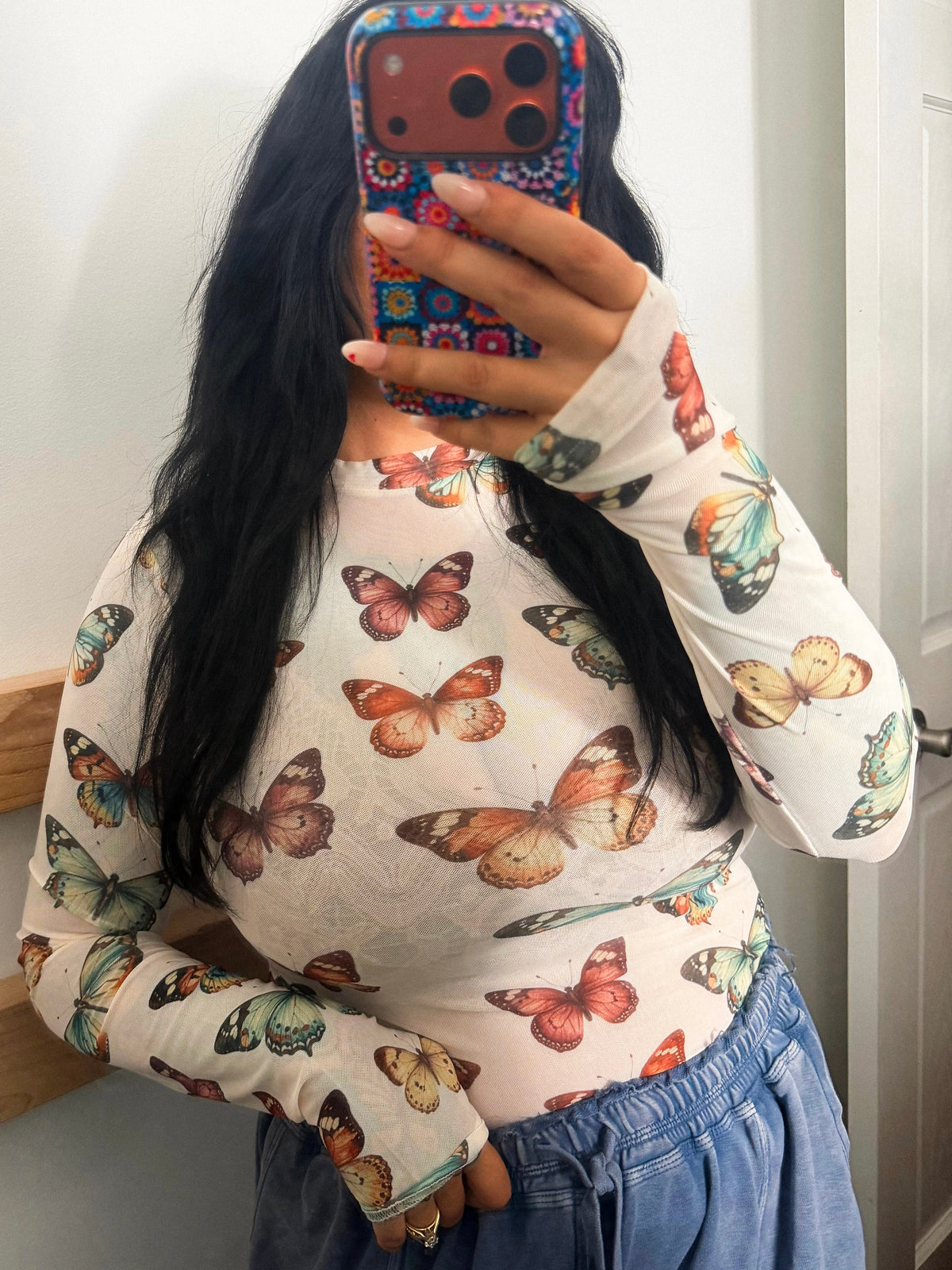 Butterfly Mesh Top