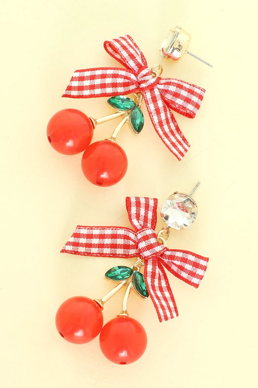 Cherry Crystal Earrings | Preorder
