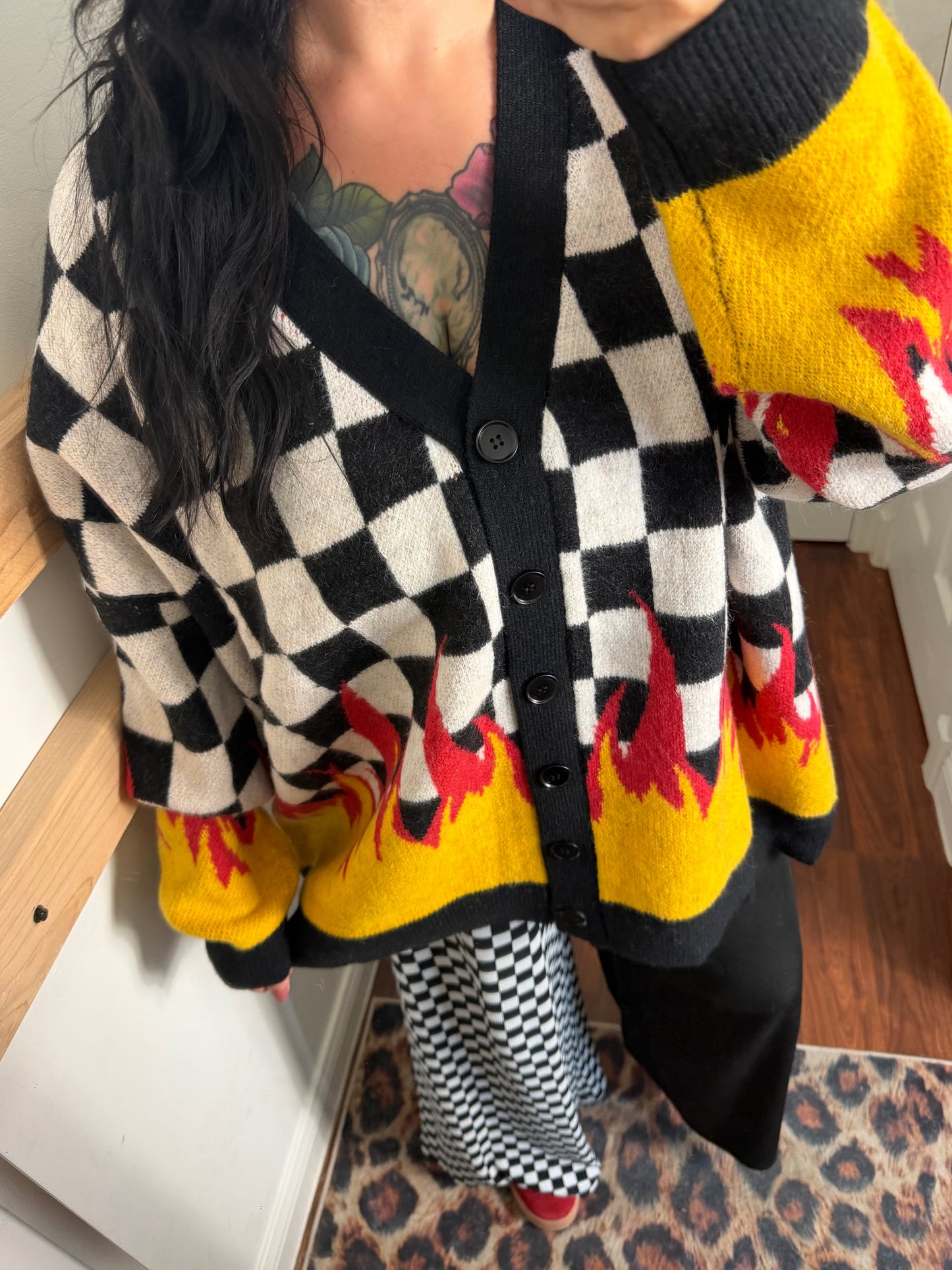 Hot Checker Cardi