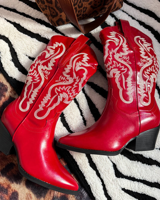 Reba Cherry Boots