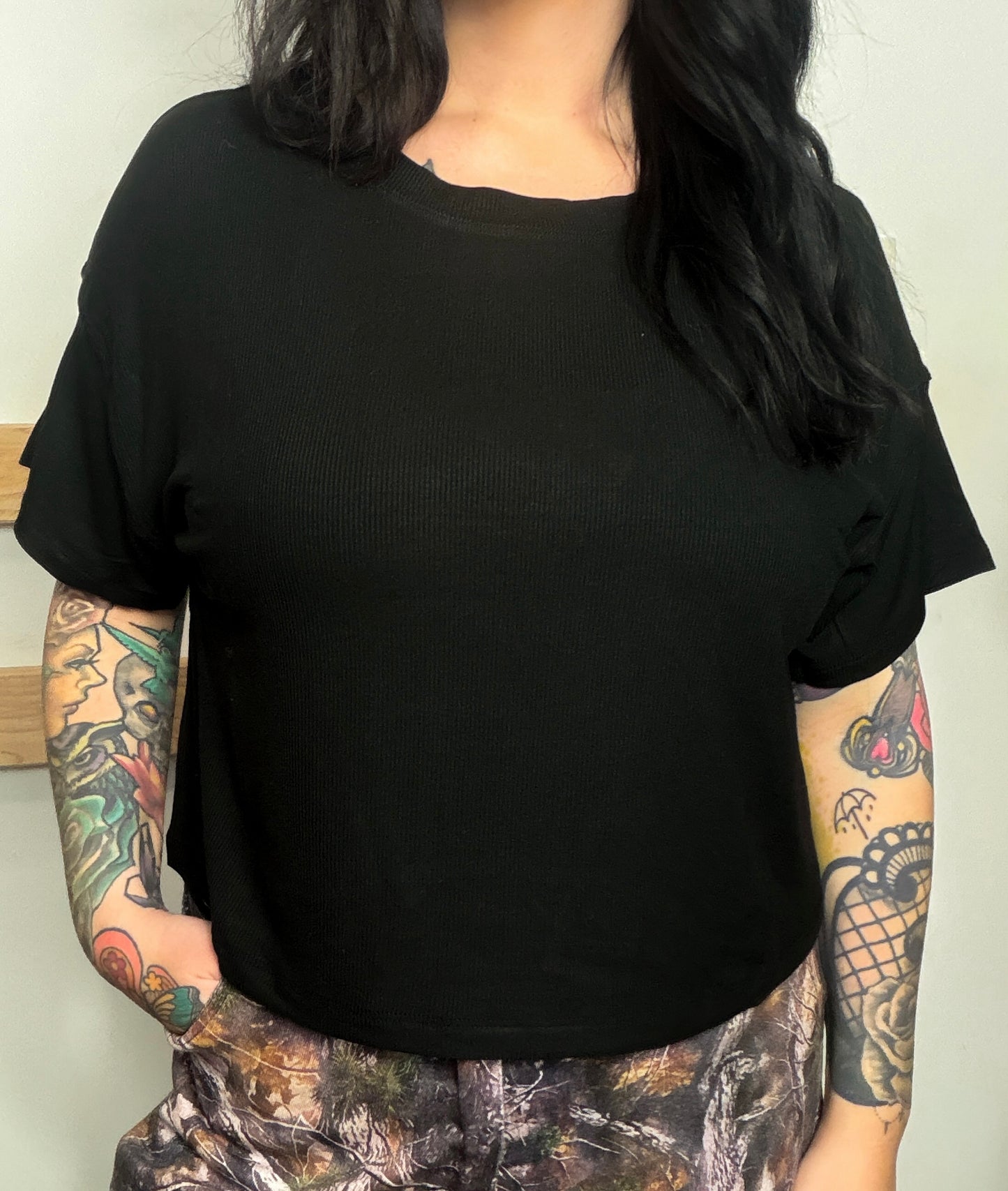 Collins Ribbed Box Tees : 4 Colors