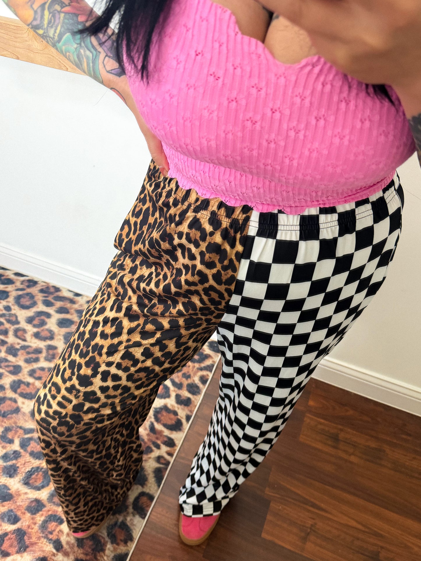 Double Trouble Cheetah + Checker Pants