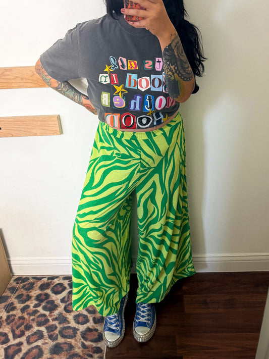 Lime Zebra Pants