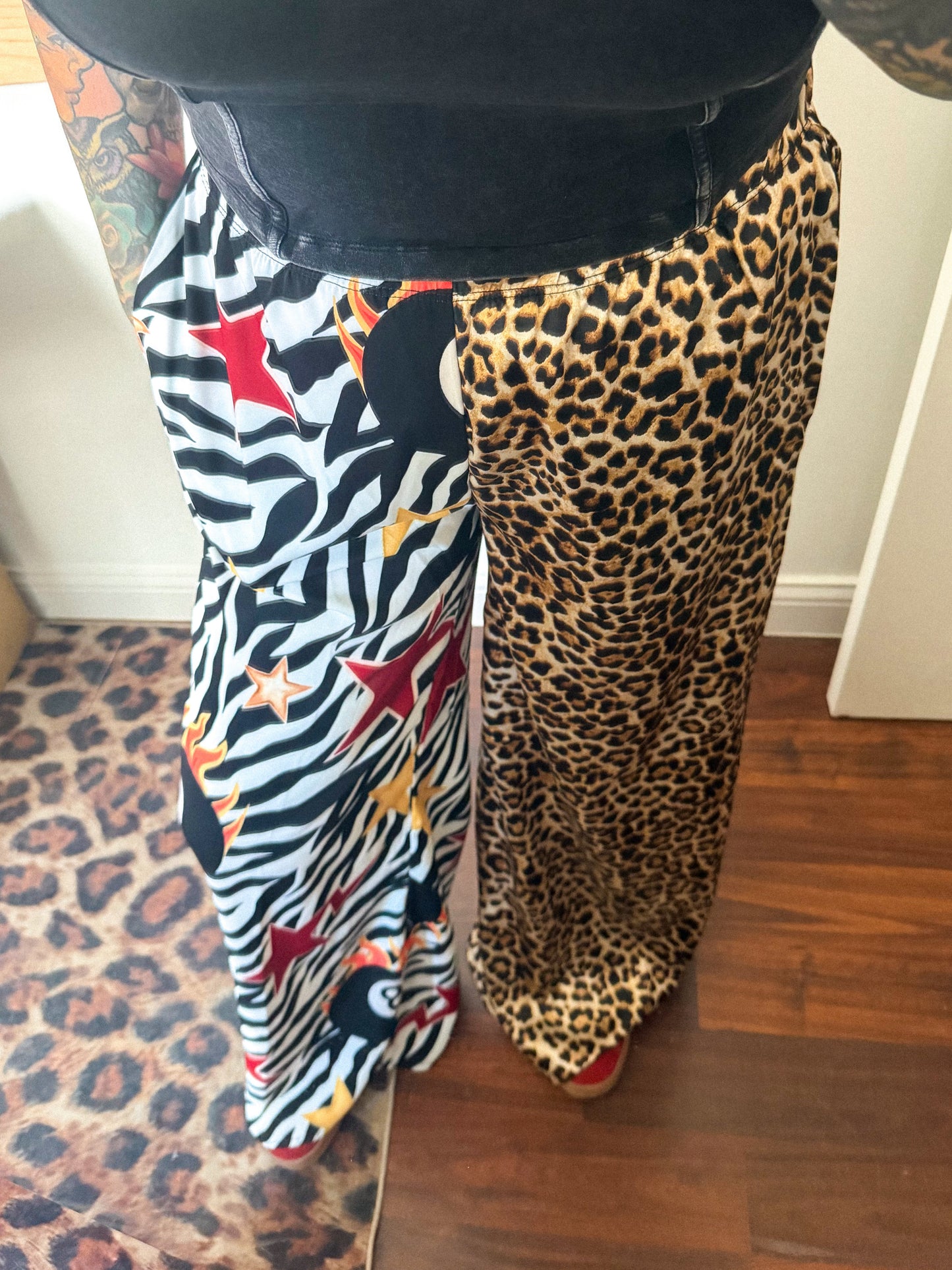 Zebra 8 Ball Split Pants
