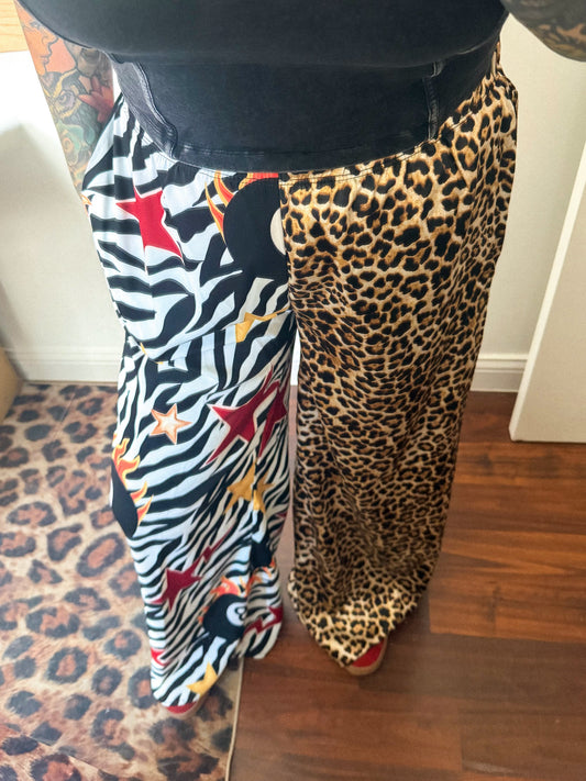 Zebra 8 Ball Split Pants