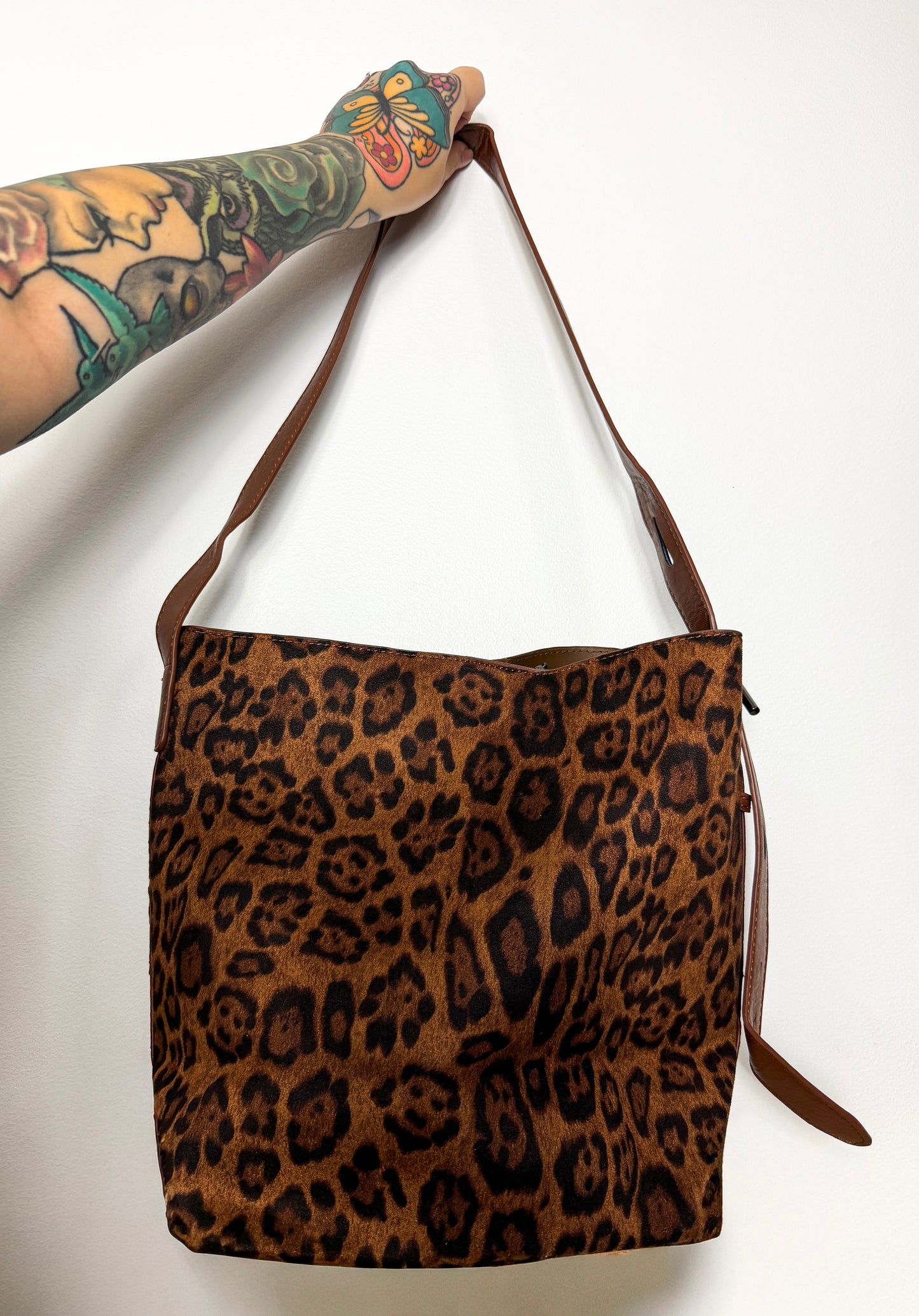 Leopard Bucket Bag
