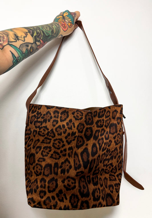 Leopard Bucket Bag