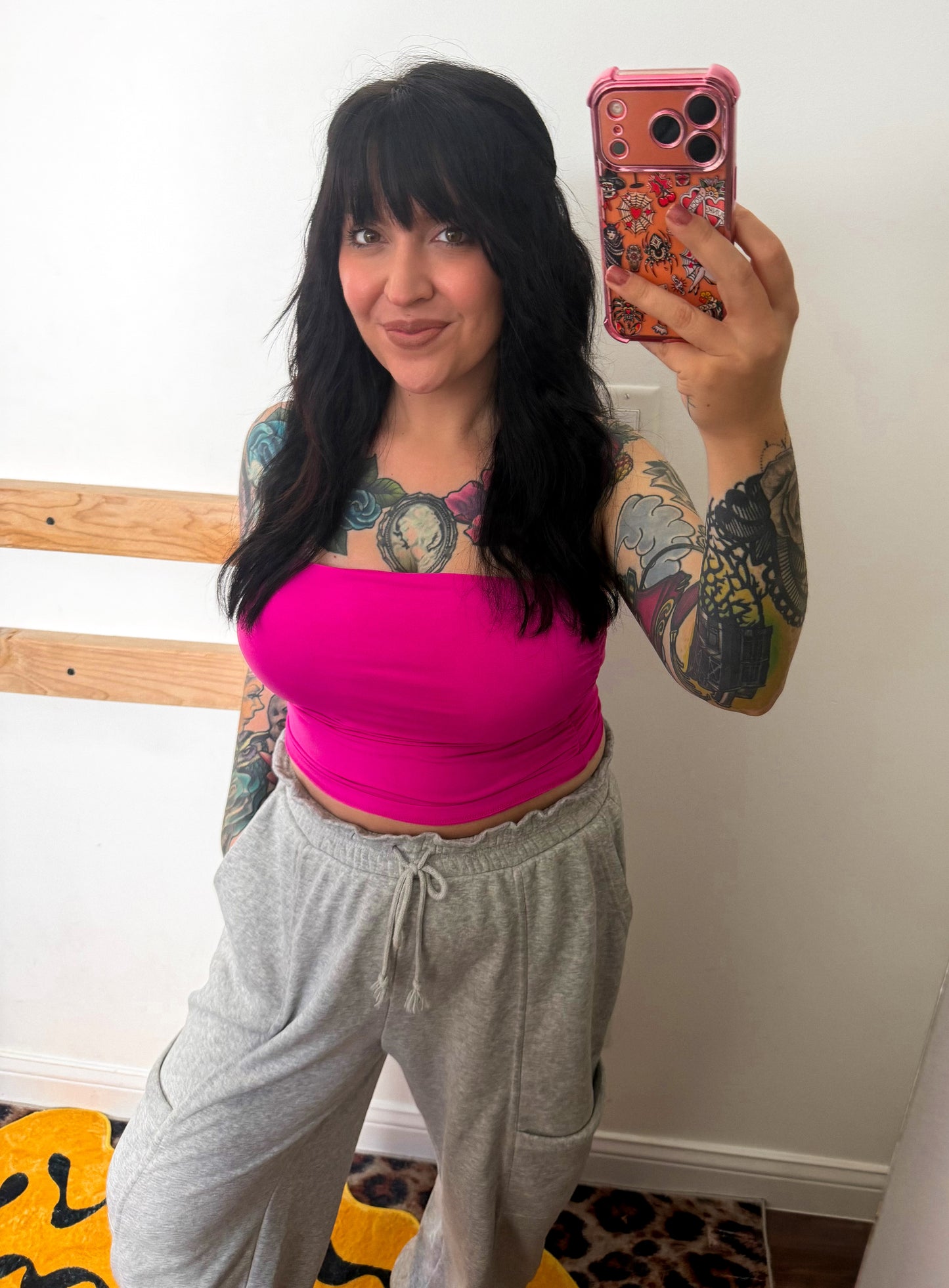 Josie Ruched Top : Pink