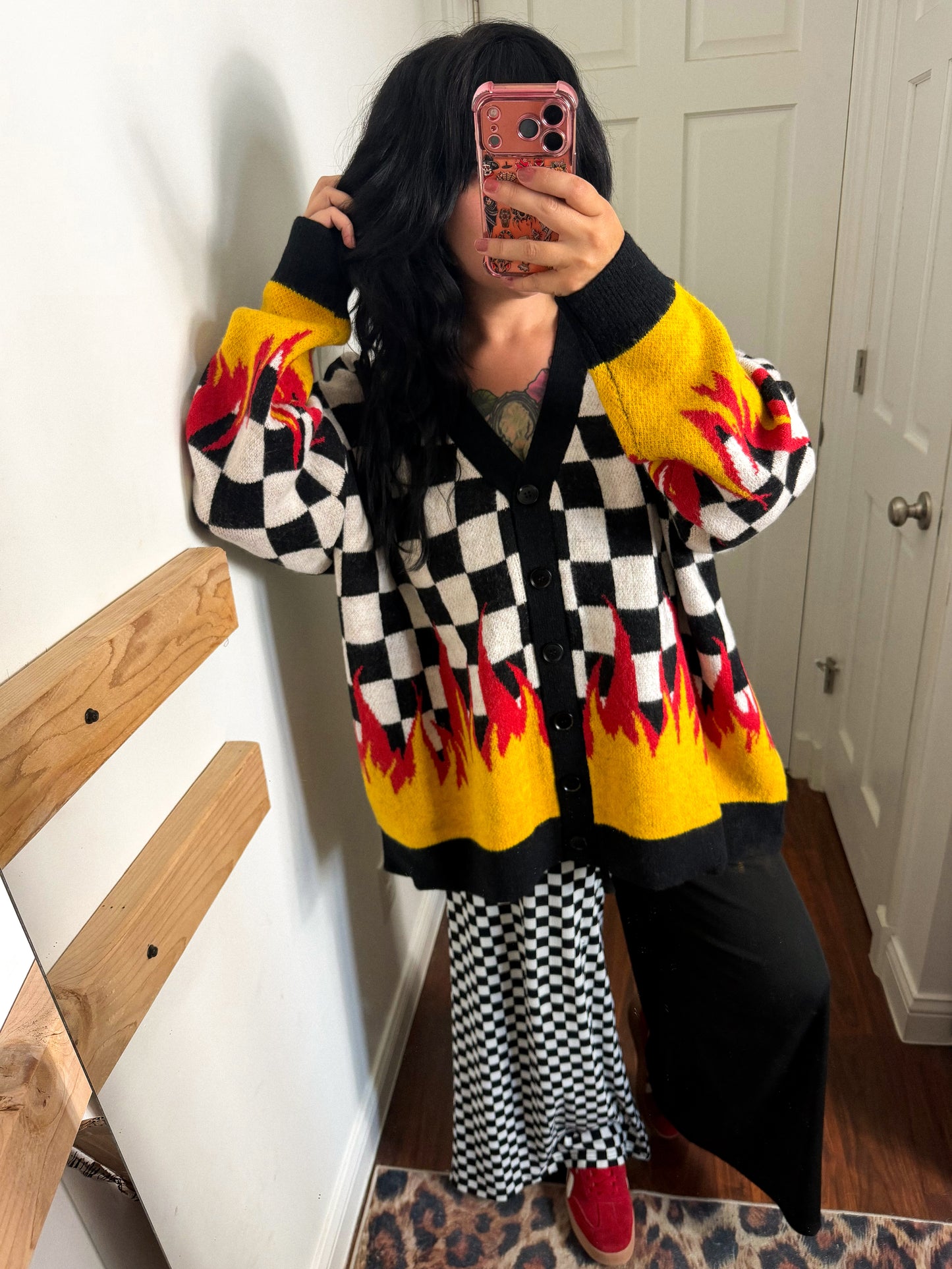 Hot Checker Cardi