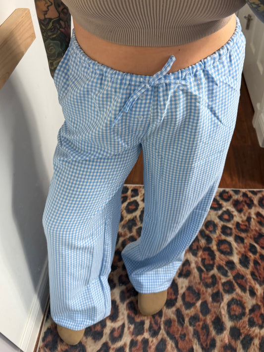 Coco Gingham Pants : Blue