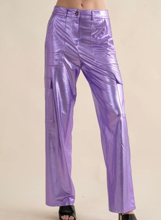 Lisa Metallic Cargo Pants (S 25/26 left)