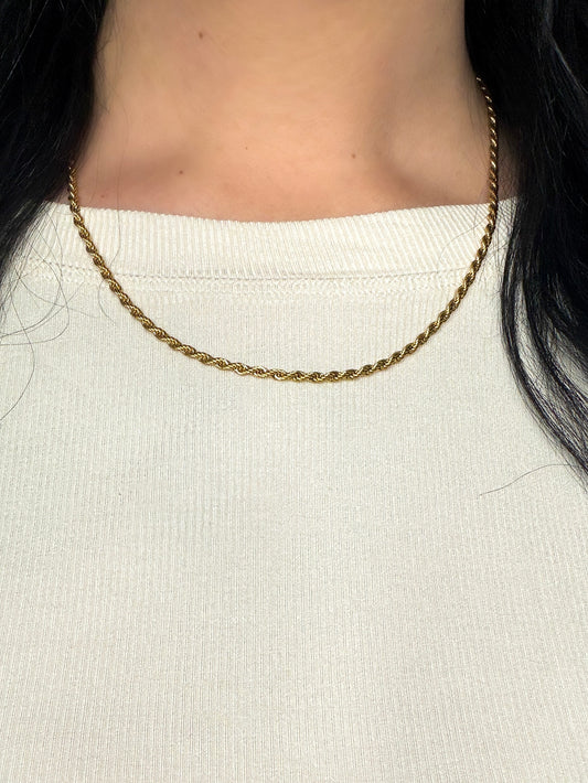 Gold Rope Necklace