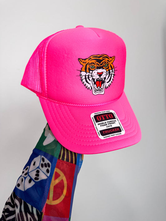 Pink Tiger Trucker Hat