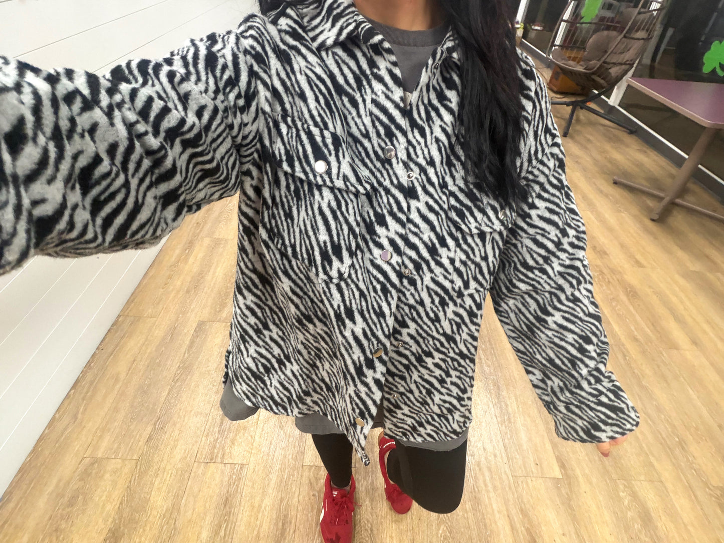 Zebra Oversized Shacket
