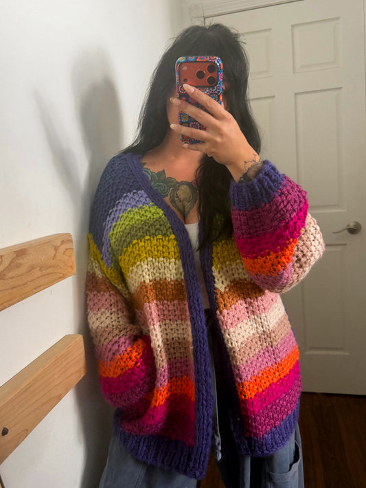 Better With You Cardigan : Rainbow