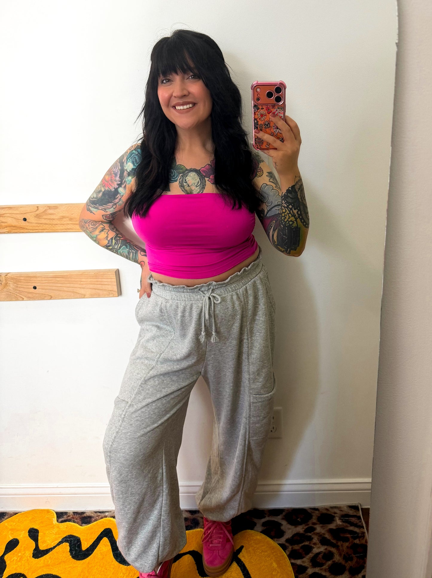 Cloud Nine Wide Leg Joggers : Grey