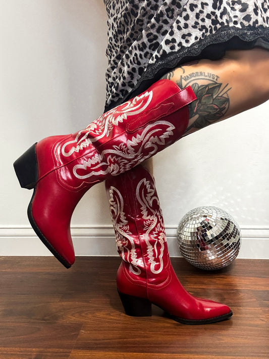 Reba Cherry Boots