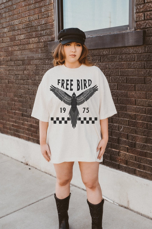 Freebird Checkered Tee (M & 3X left)