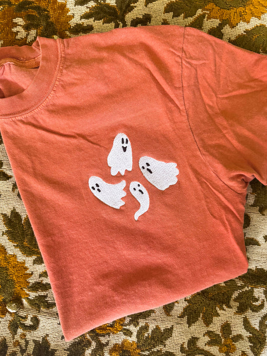 Embroidered Ghost Tee