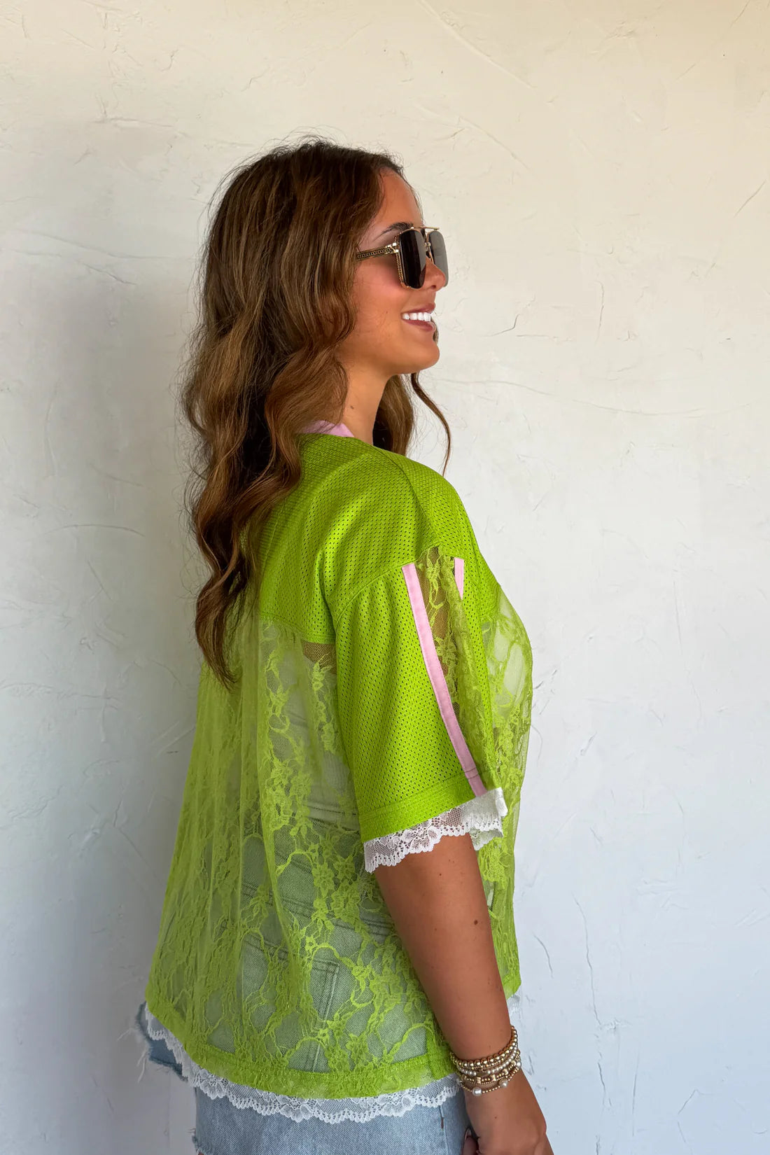 Bleacher Babe Lace Jersey : 3 Options : PREORDER