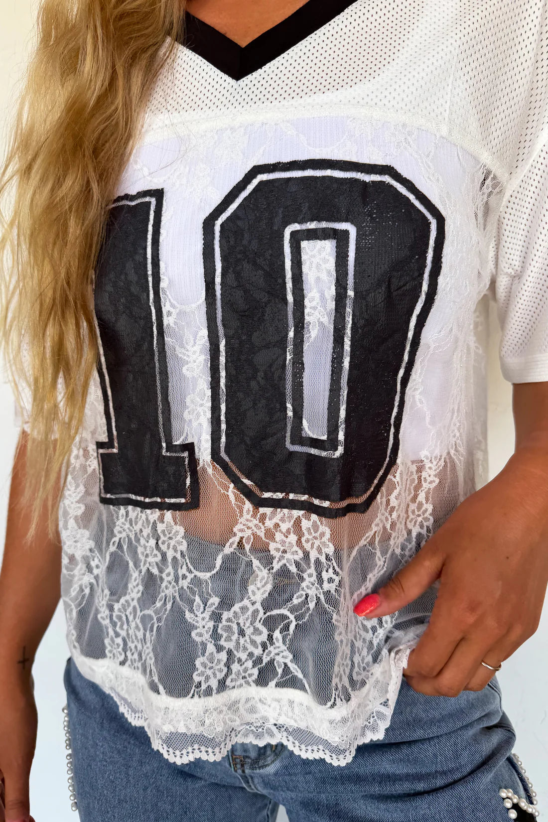 Bleacher Babe Lace Jersey : 3 Options : PREORDER