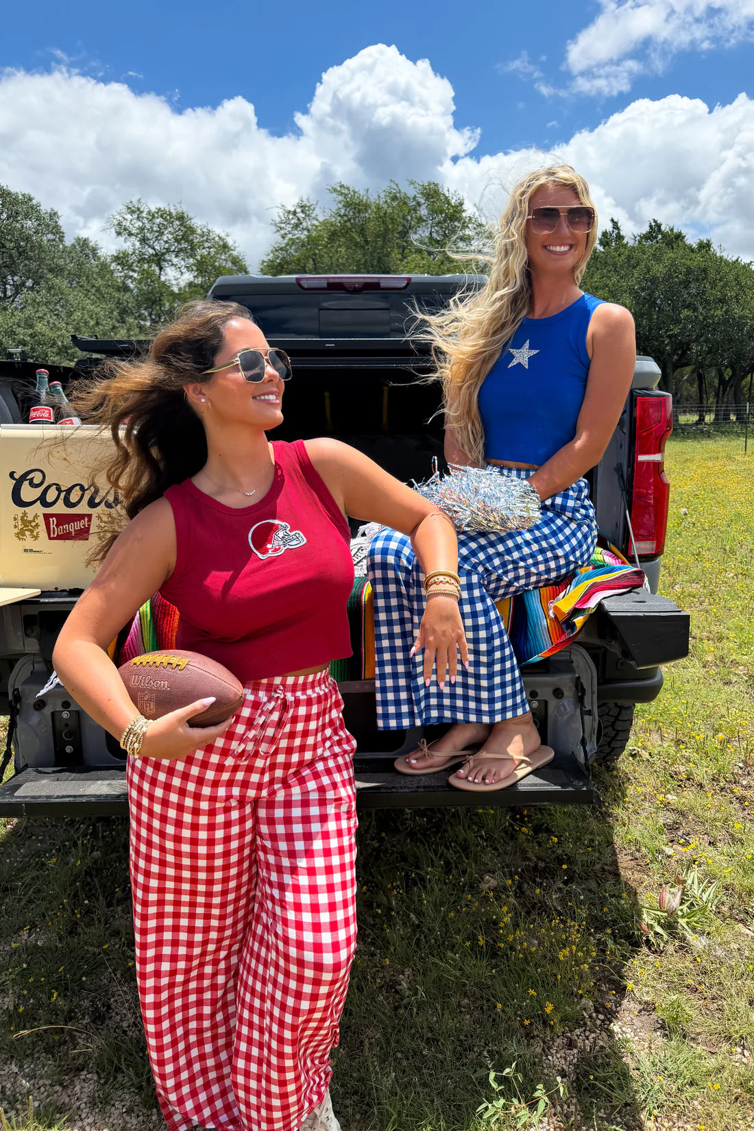 Game Day Gingham Pants : 2 Options : PREORDER