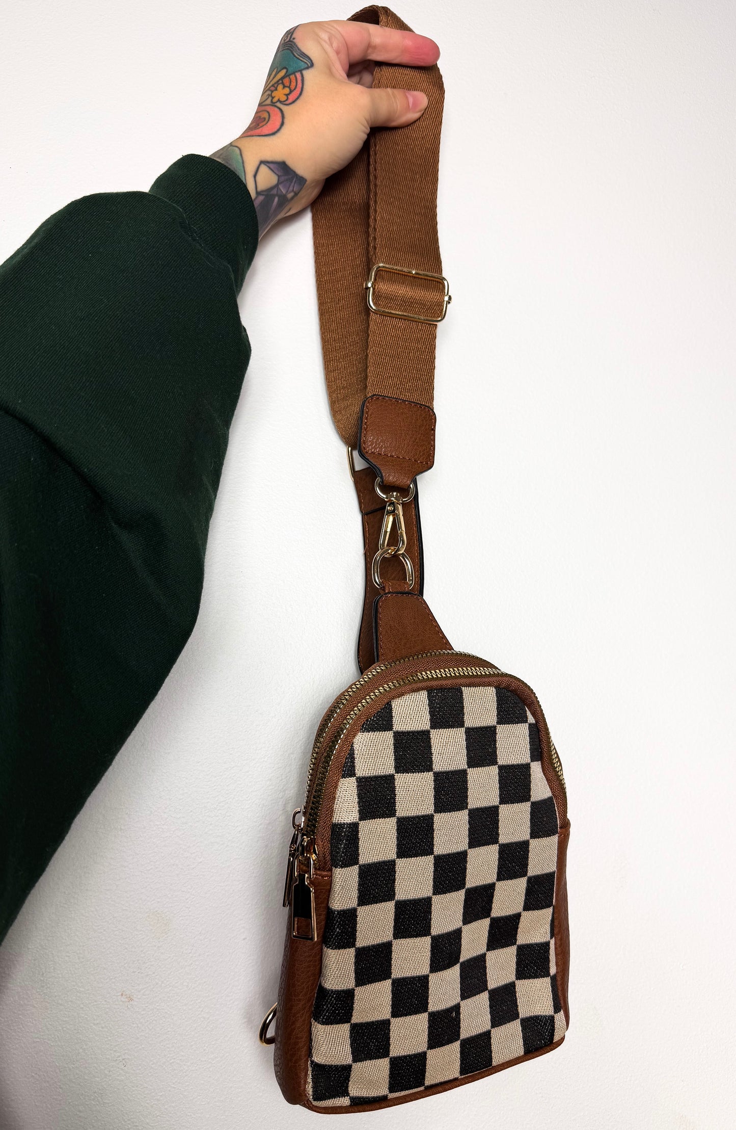 Checked Out Crossbody Bag
