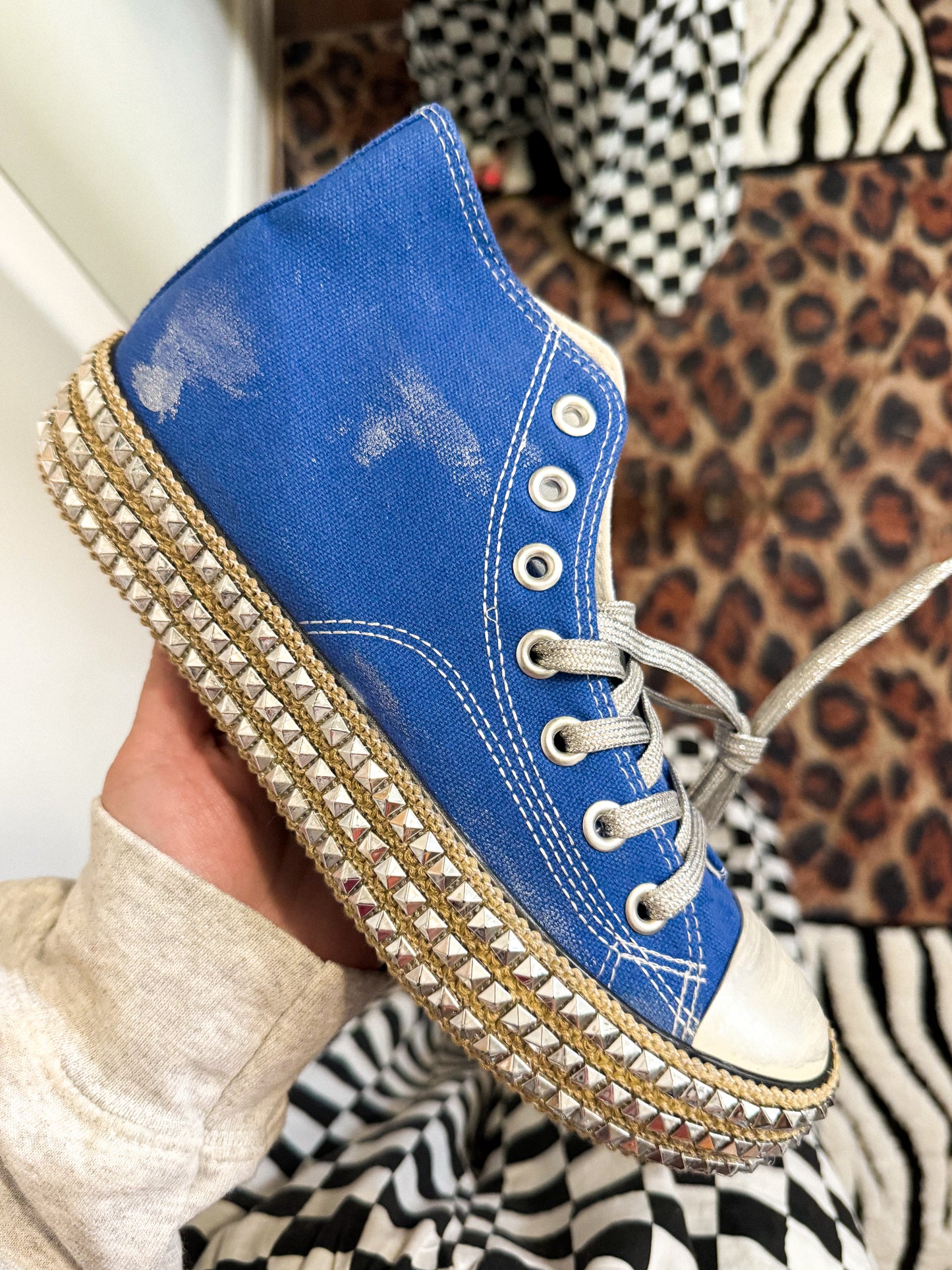 Sapphire Studded High Tops