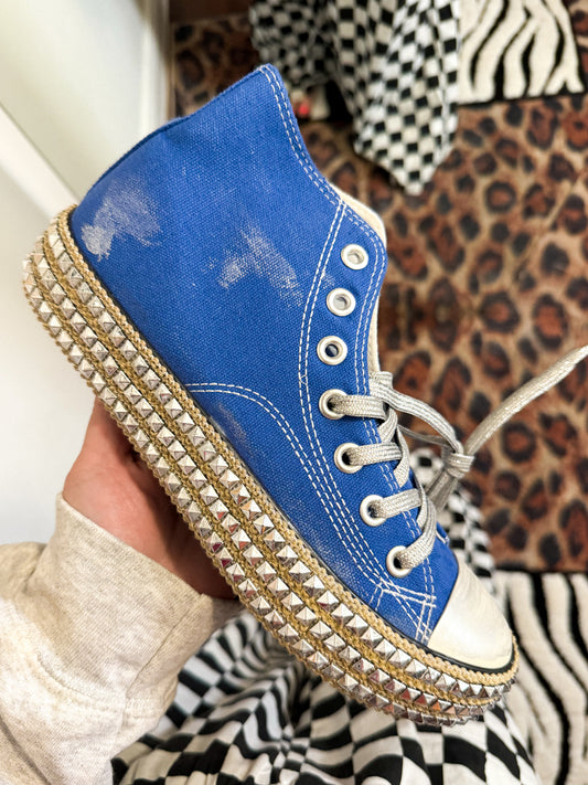 Sapphire Studded High Tops