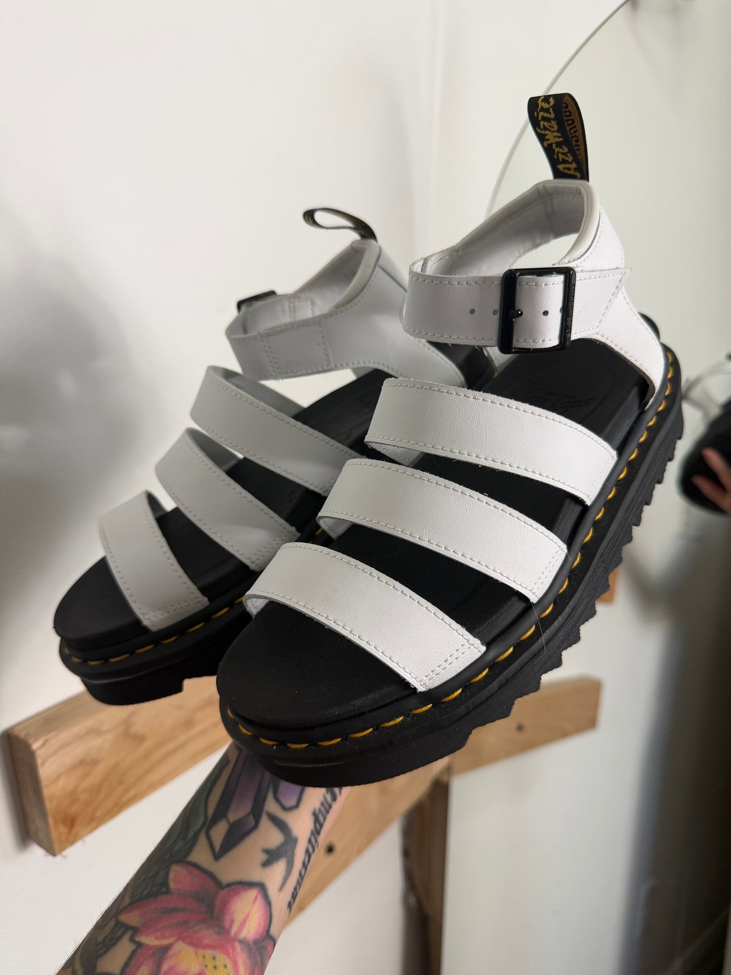 White Doc Sandals : LIKE NEW : SZ 8