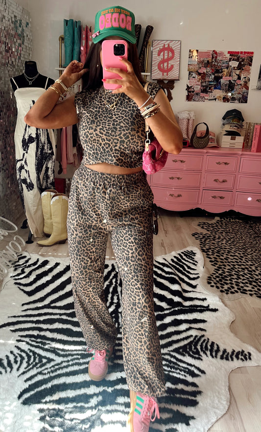 Leopard Two Piece Set : PREORDER