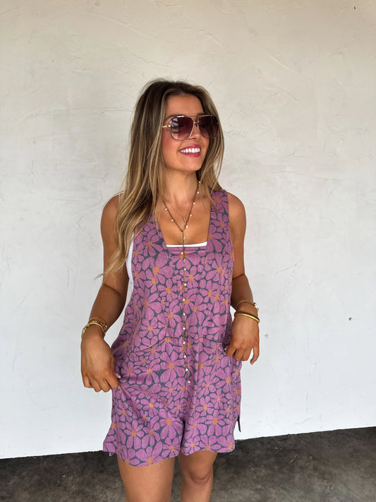 Daisy Beach Romper : PREORDER