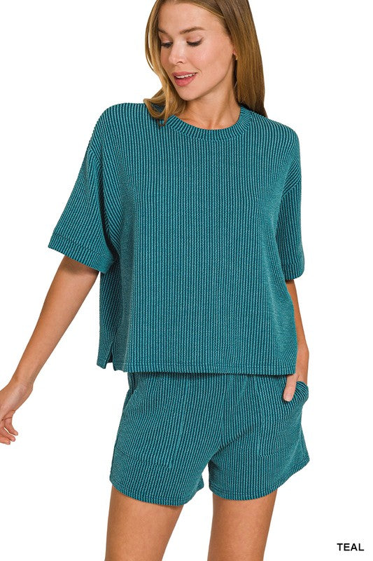 Coffee Date Short Set : 7 Color Options