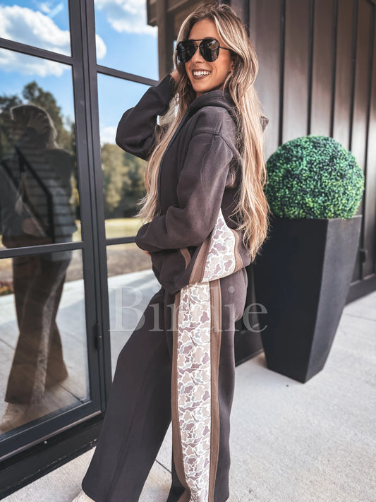 Charcoal Full Hoodie + Pant Set | PREORDER
