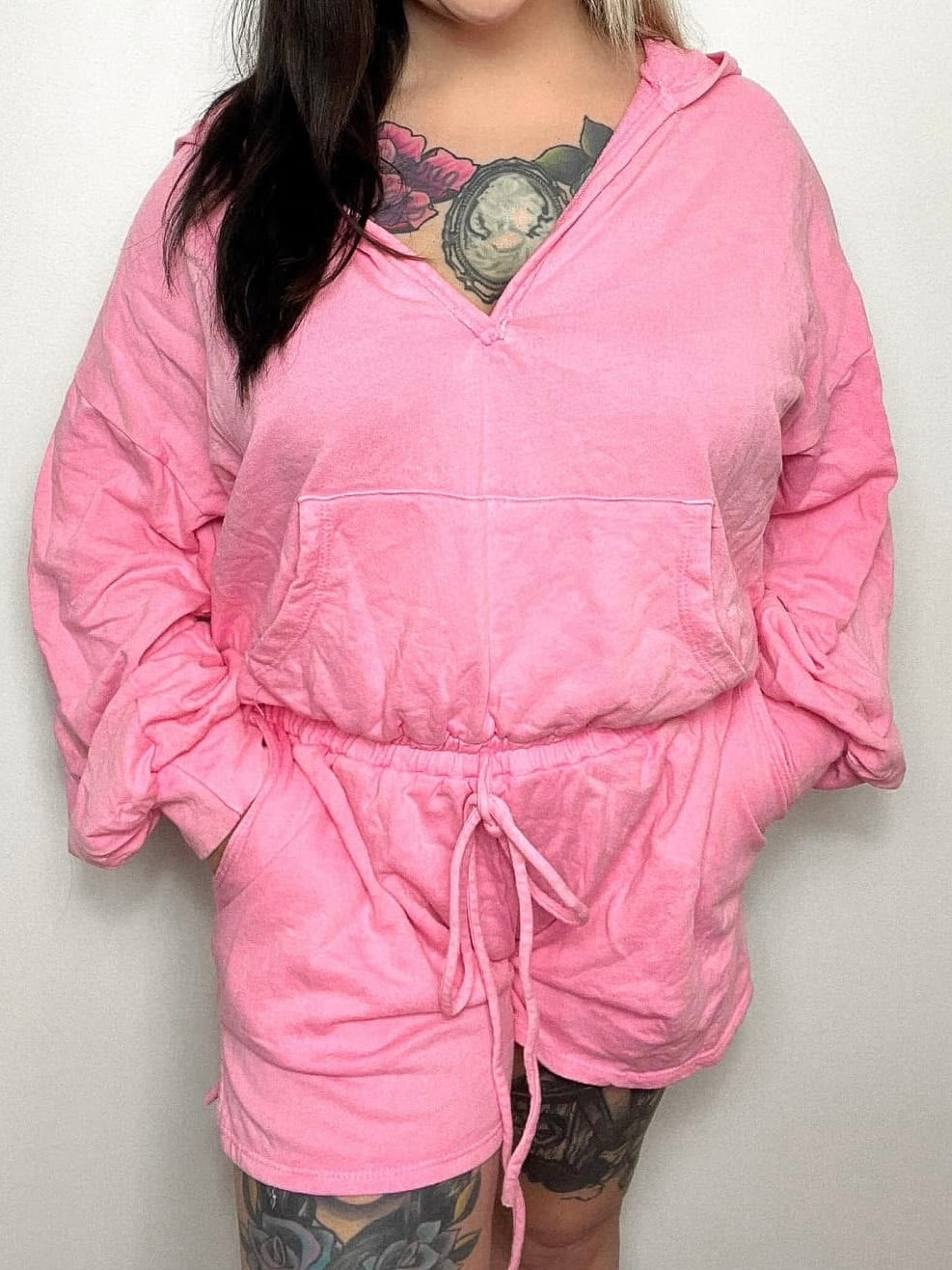 Pink Bubblegum Romper : L