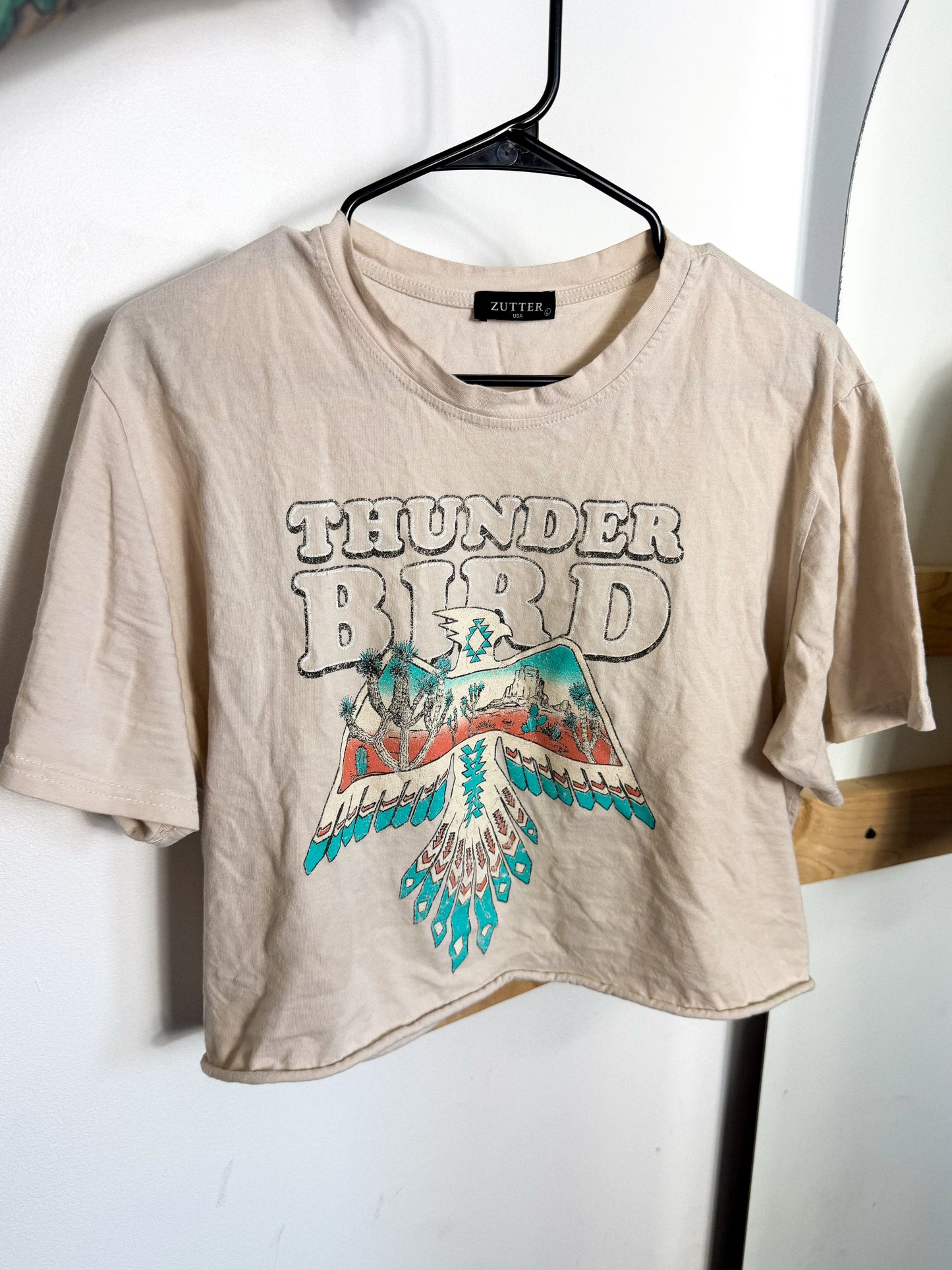 Thunderbird Cropped Tee : L