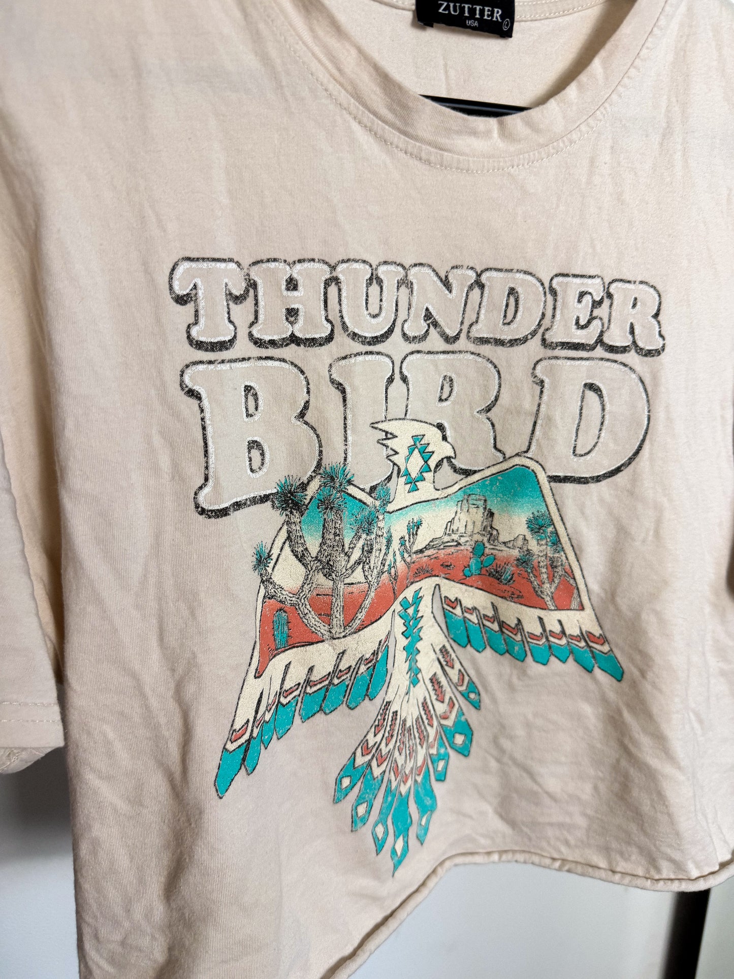 Thunderbird Cropped Tee : L