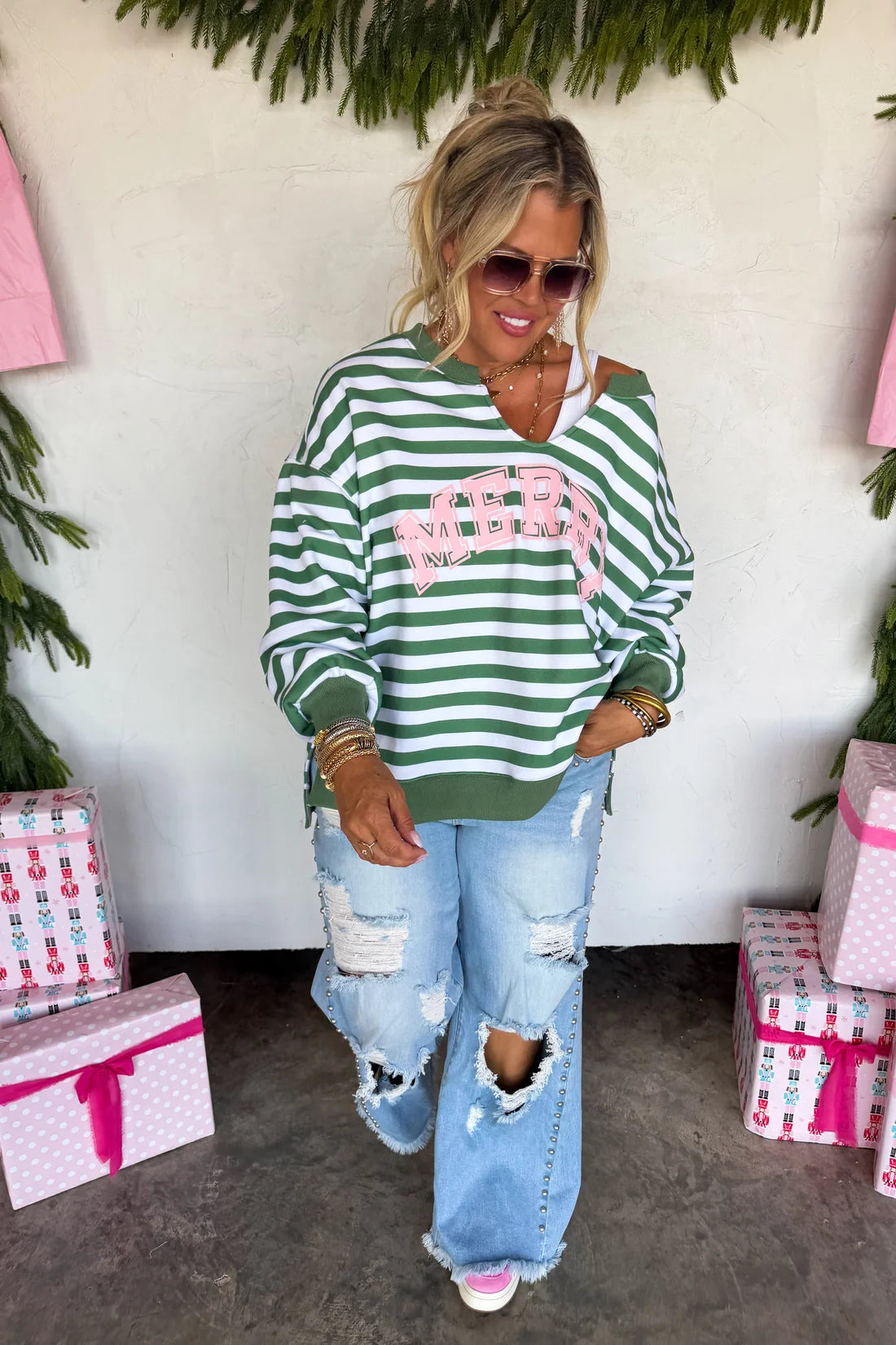 Jolly & Merry Oversized Pullover : 2 Options : PREORDER