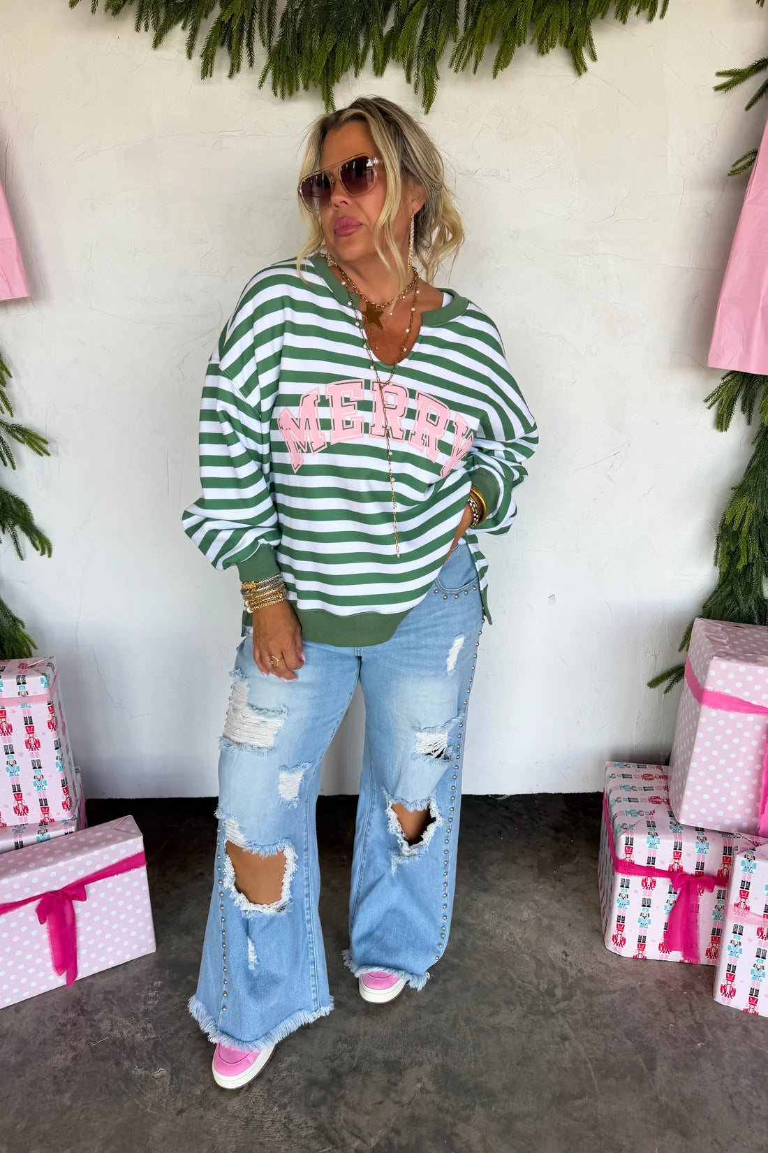 Jolly & Merry Oversized Pullover : 2 Options : PREORDER