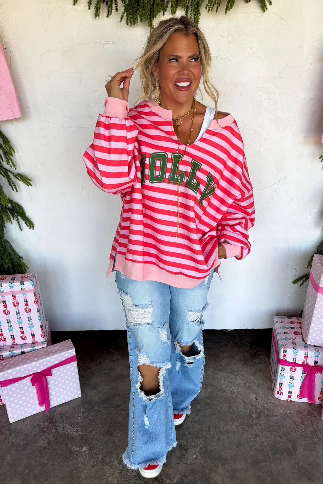 Jolly & Merry Oversized Pullover : 2 Options : PREORDER