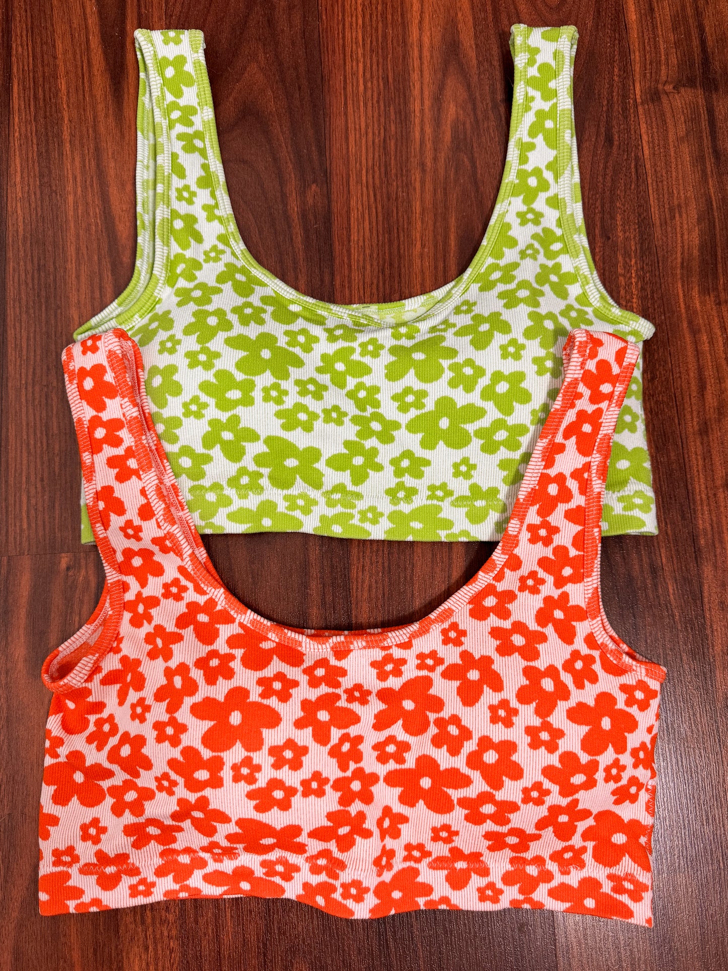 Daisy Vibes Sports Bra : Orange