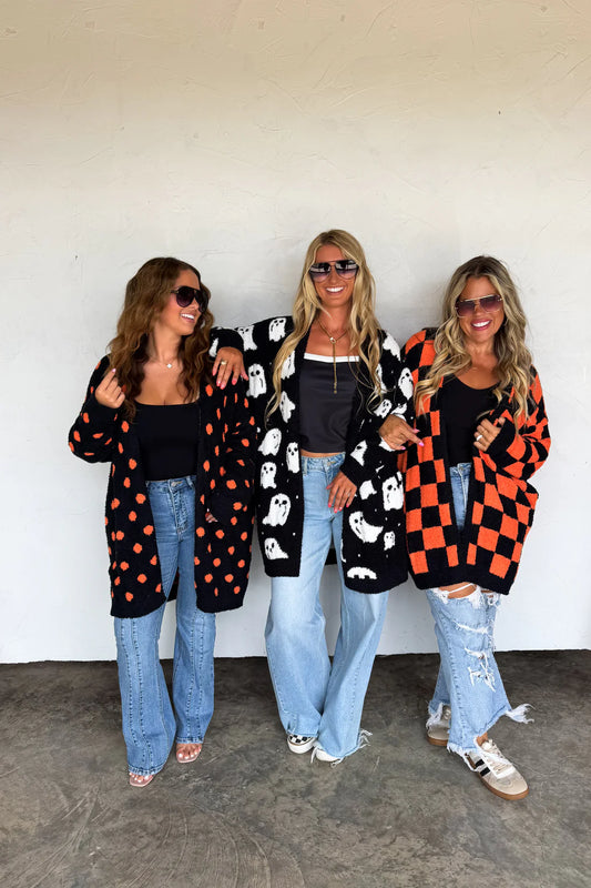 Halloween Reversible Cardigans : 3 Options : PREORDER