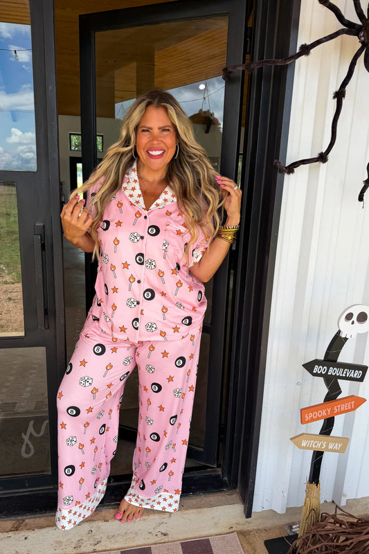 Cozy Luxe 8 Ball PJs : PREORDER