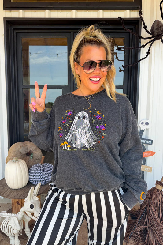 Ghost in Bloom Pullover : PREORDER