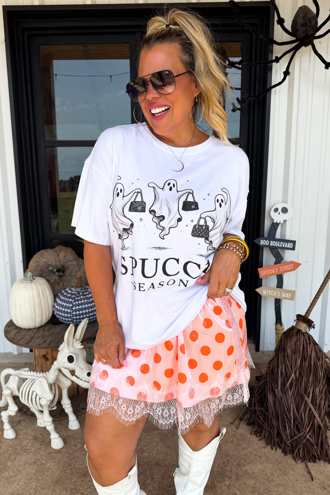 Cosmic Charm Lace Skirt : PREORDER