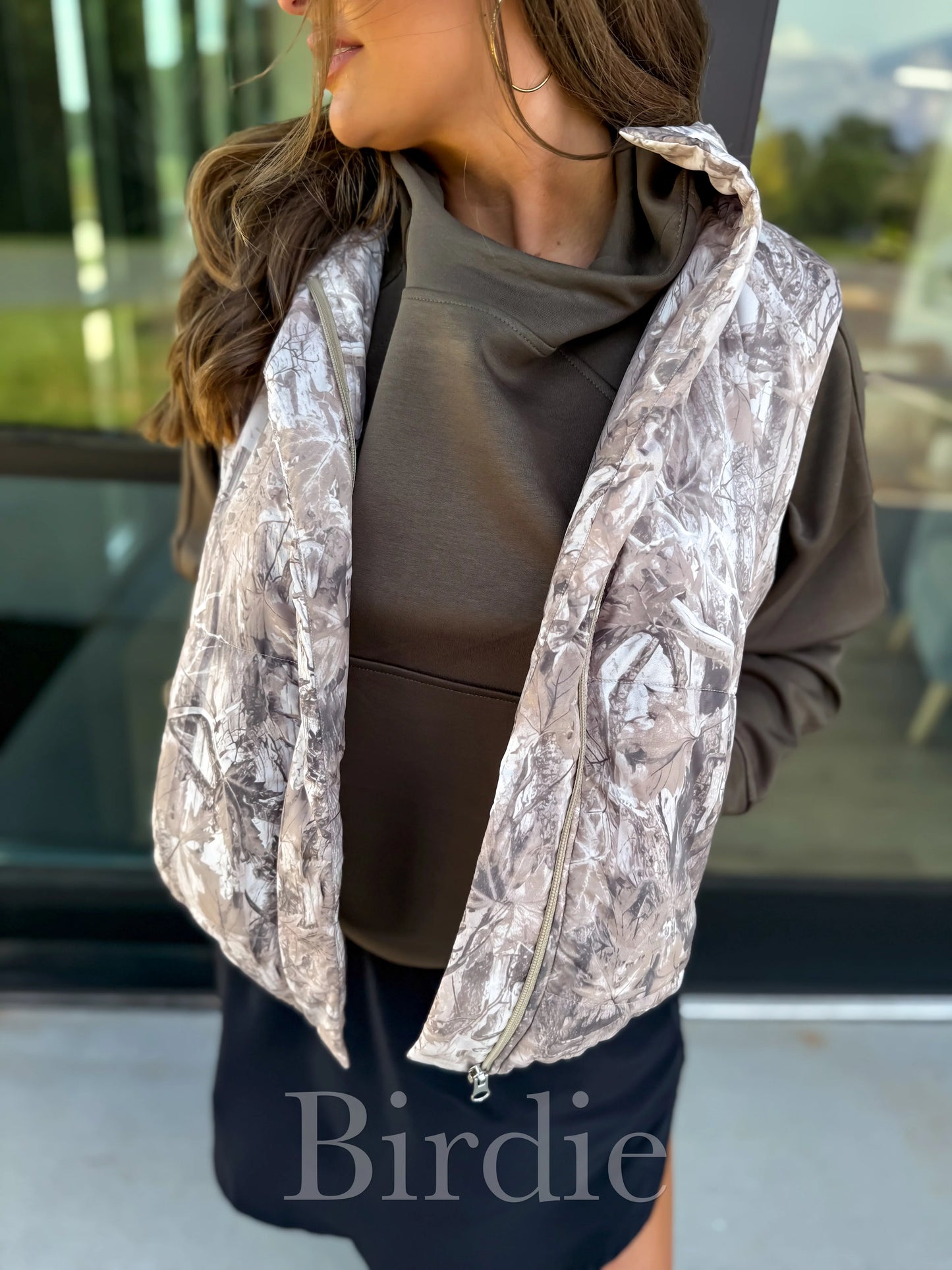 Dark Camo Puffer Vest | PREORDER