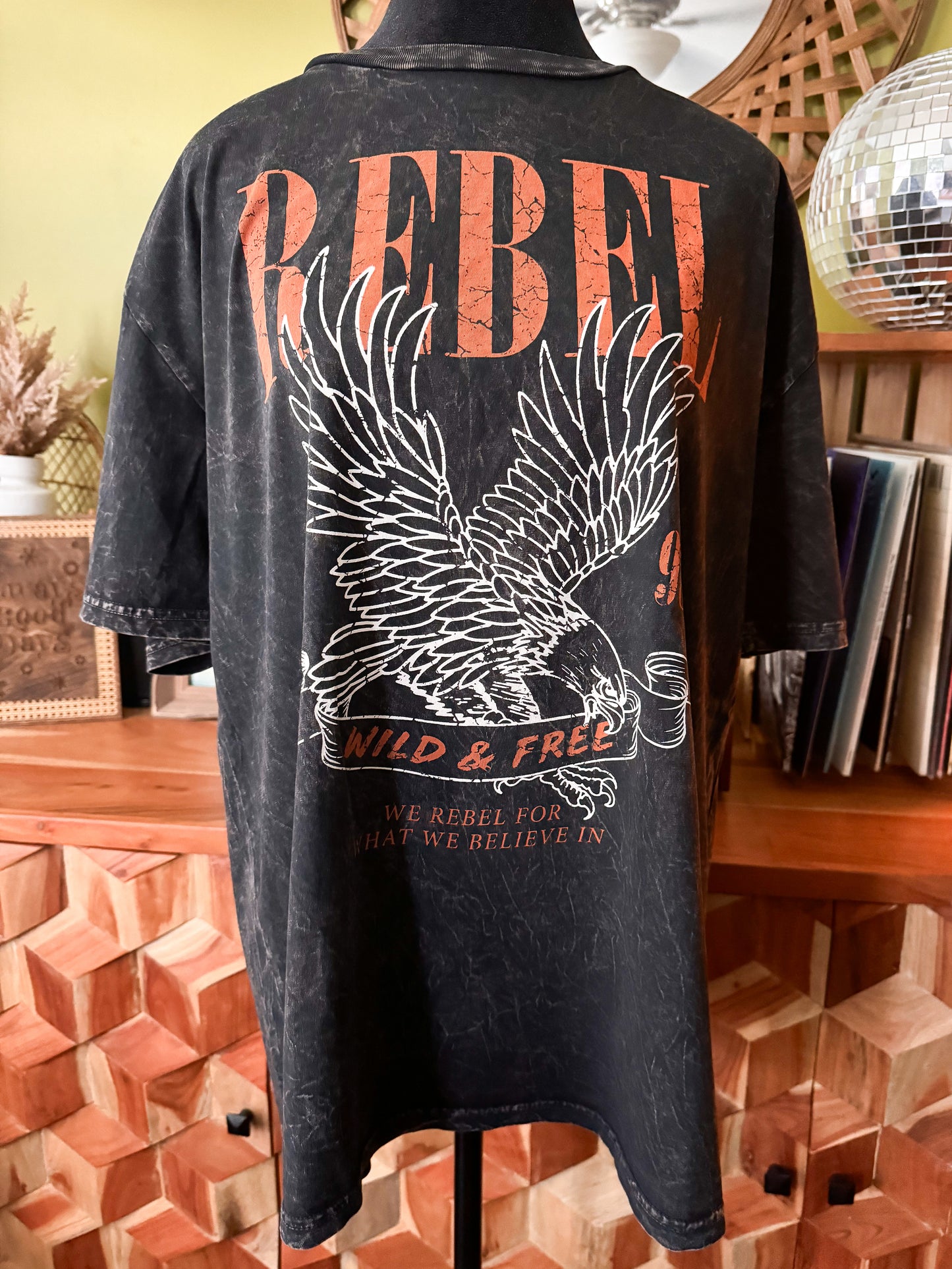 Rebel Eagle Tee : Oversized