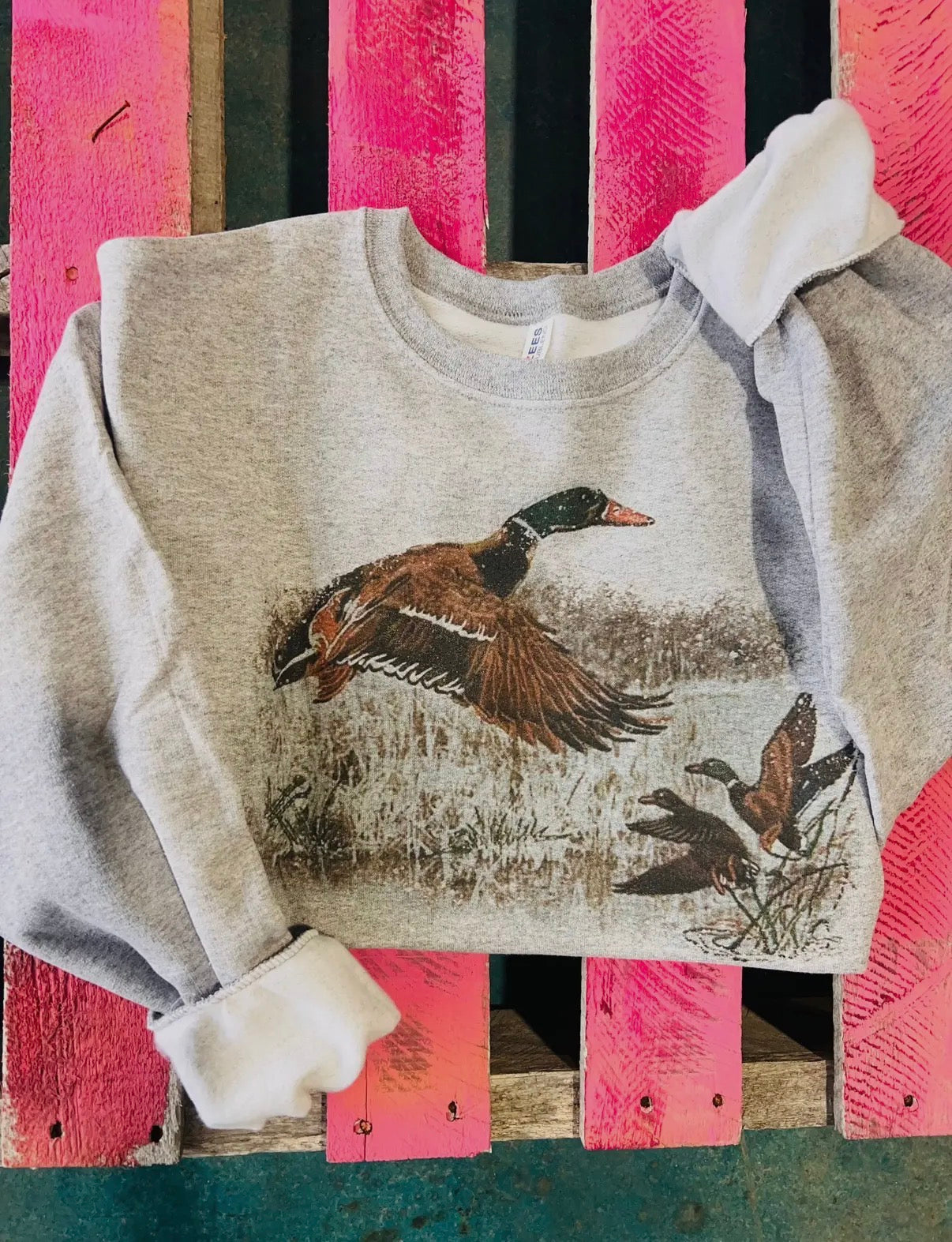 Retro Duck Scene : Made to Order Tee or Crew